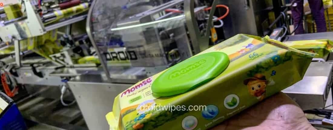 Emballage de lingettes humides, Conception et fabrication de machines  d'emballage automatisées basées à Taiwan